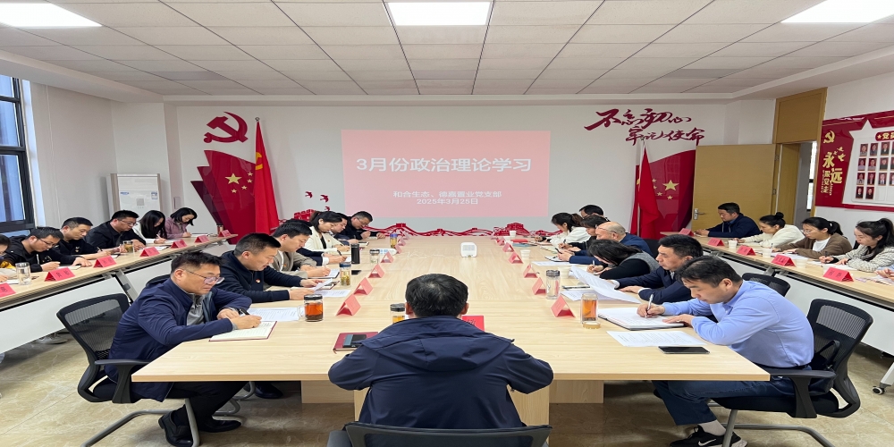 和合生態(tài)黨支部組織開展3月份政治理論學習